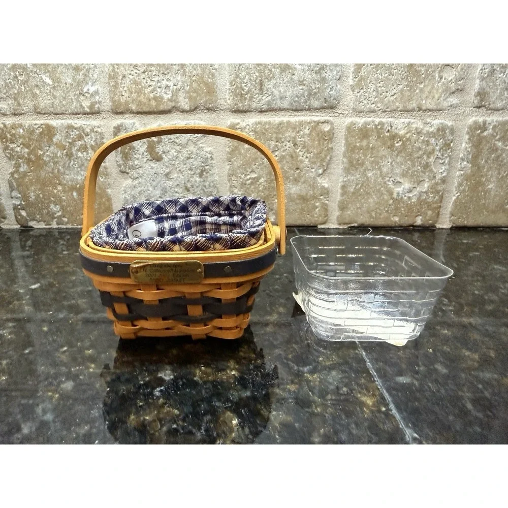 Longaberger Collectors Club JW Miniature 2001-2002 Berry Basket Combo‎ NEW